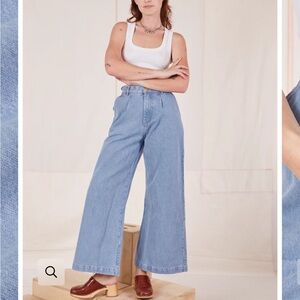 Big Bud Press Wide Leg Denim Trousers